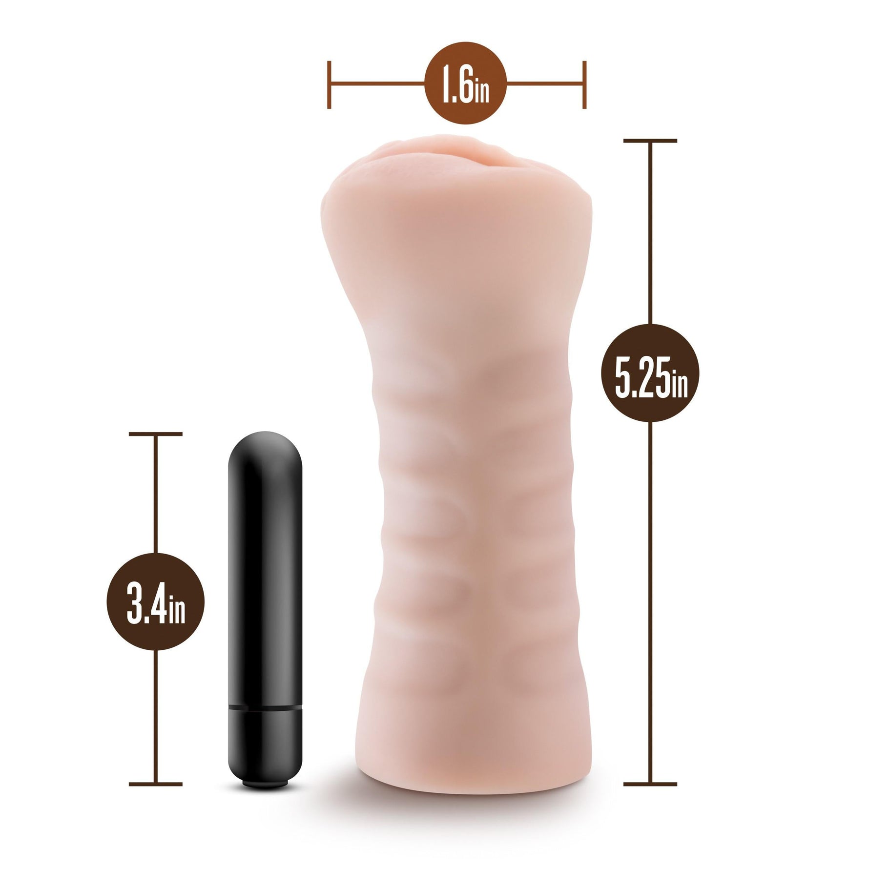 Blush M For Men Vibrating Masturbator - Ashley