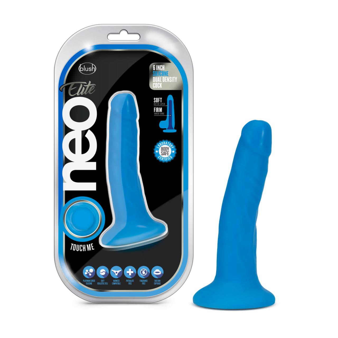 Blush Neo 6 Inch Silicone Dual Density Dildo