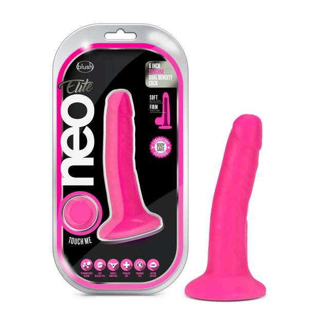 Blush Neo 6 Inch Silicone Dual Density Dildo