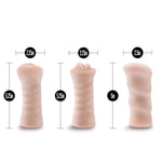 Blush Self Lubricating Vibrating Stroker Sleeve Kit