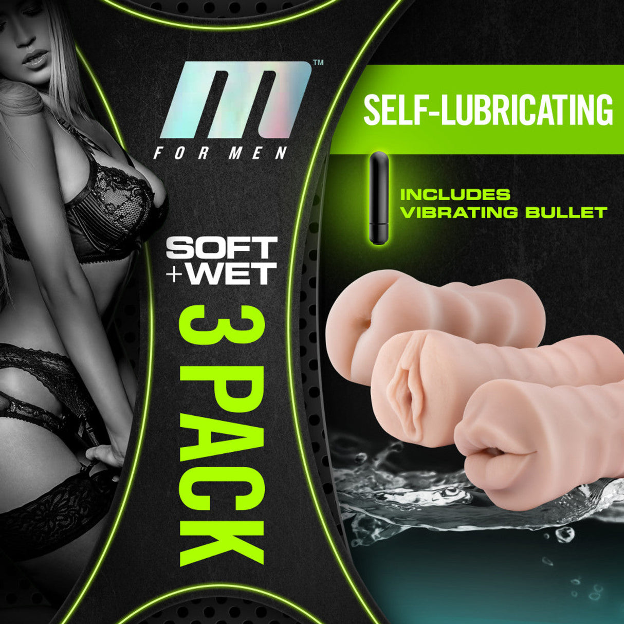Blush Self Lubricating Vibrating Stroker Sleeve Kit