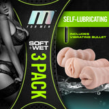 Blush Self Lubricating Vibrating Stroker Sleeve Kit