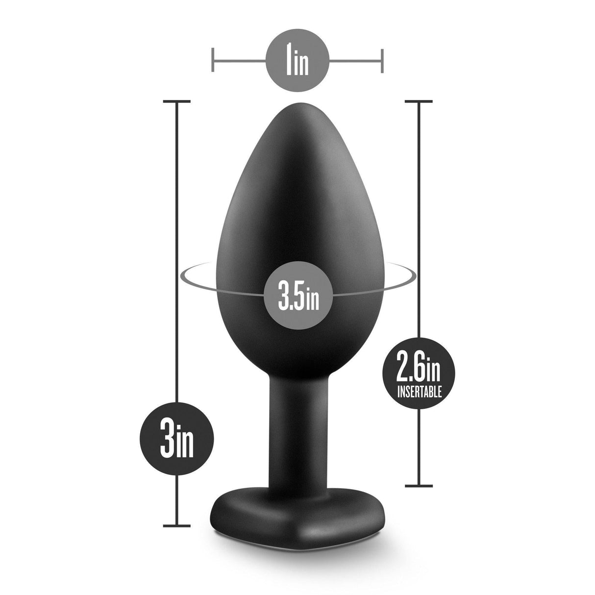 Blush Temptasia Bling Silicone Plug