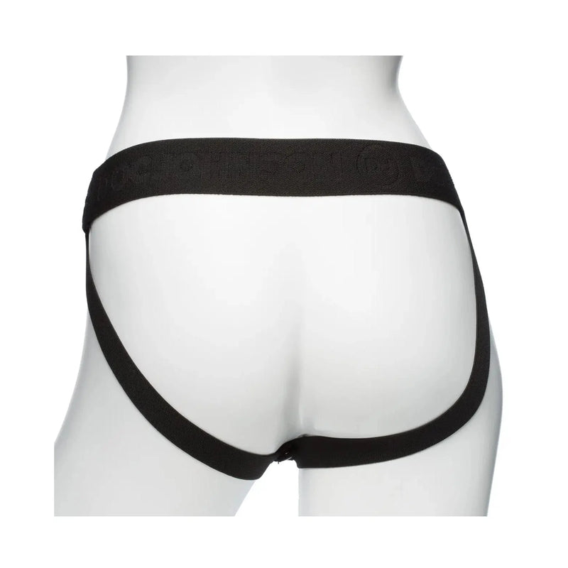 Body Extensions 4 Piece Vibrating Hollow Strap On Set with Remote