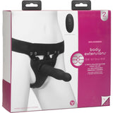 Body Extensions Be Aroused Vibrating 2 Piece Hollow Silicone Strap On Set