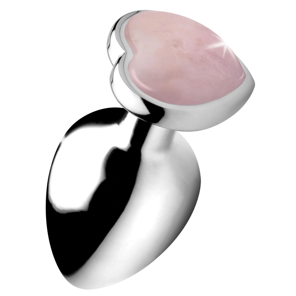 Booty Sparks Gemstones Rose Quartz Heart Anal Plug