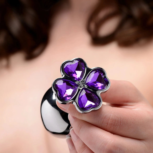 BootySparks Violet Flower Gem Anal Plug Set