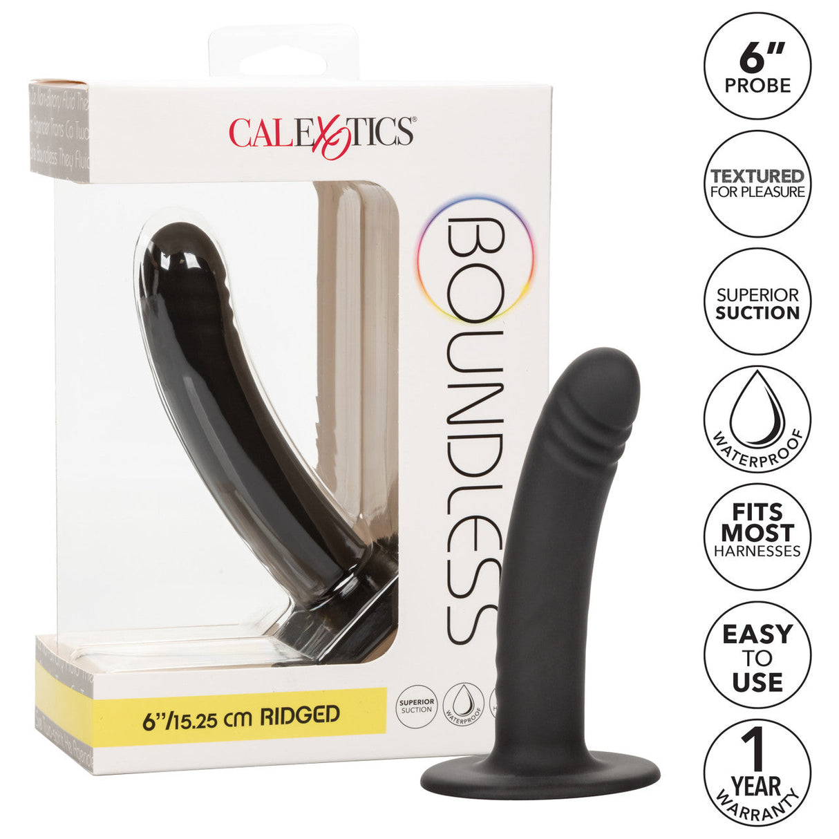 Boundless 6 Inch Ridged Dildo