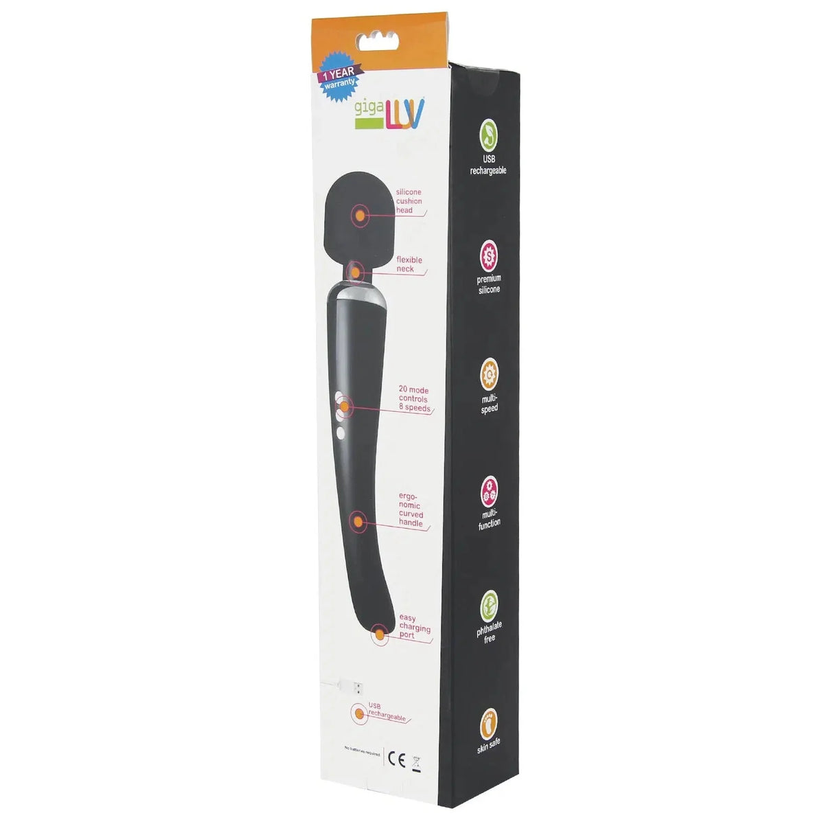 Chirapsia Rechargeable Wand Massager