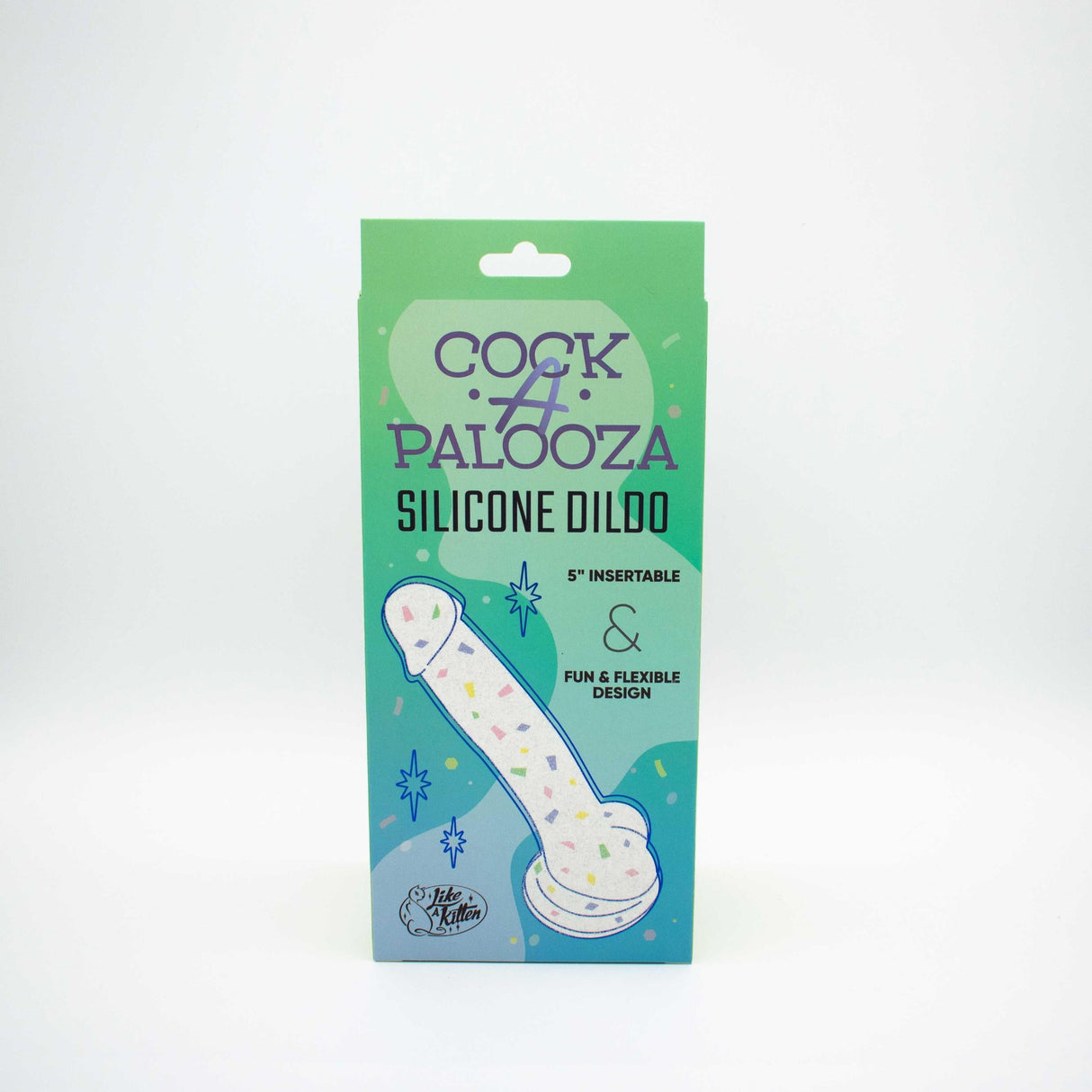 Cock A Palooza Confetti Silicone Suction Dildo