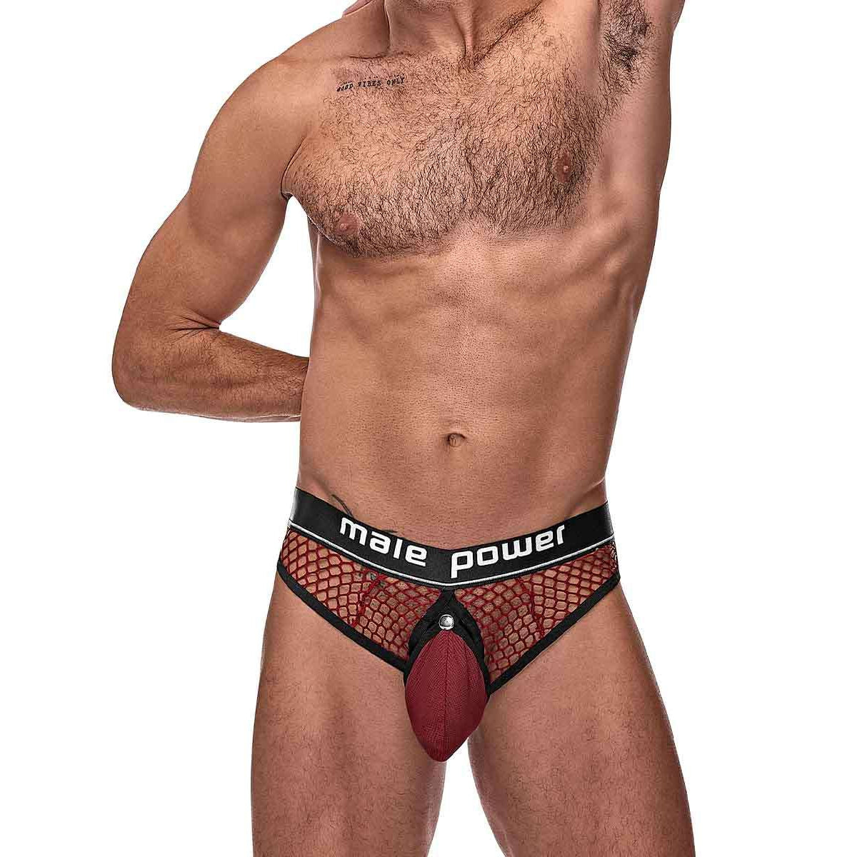 Cock Pit Net Cock Ring Thong