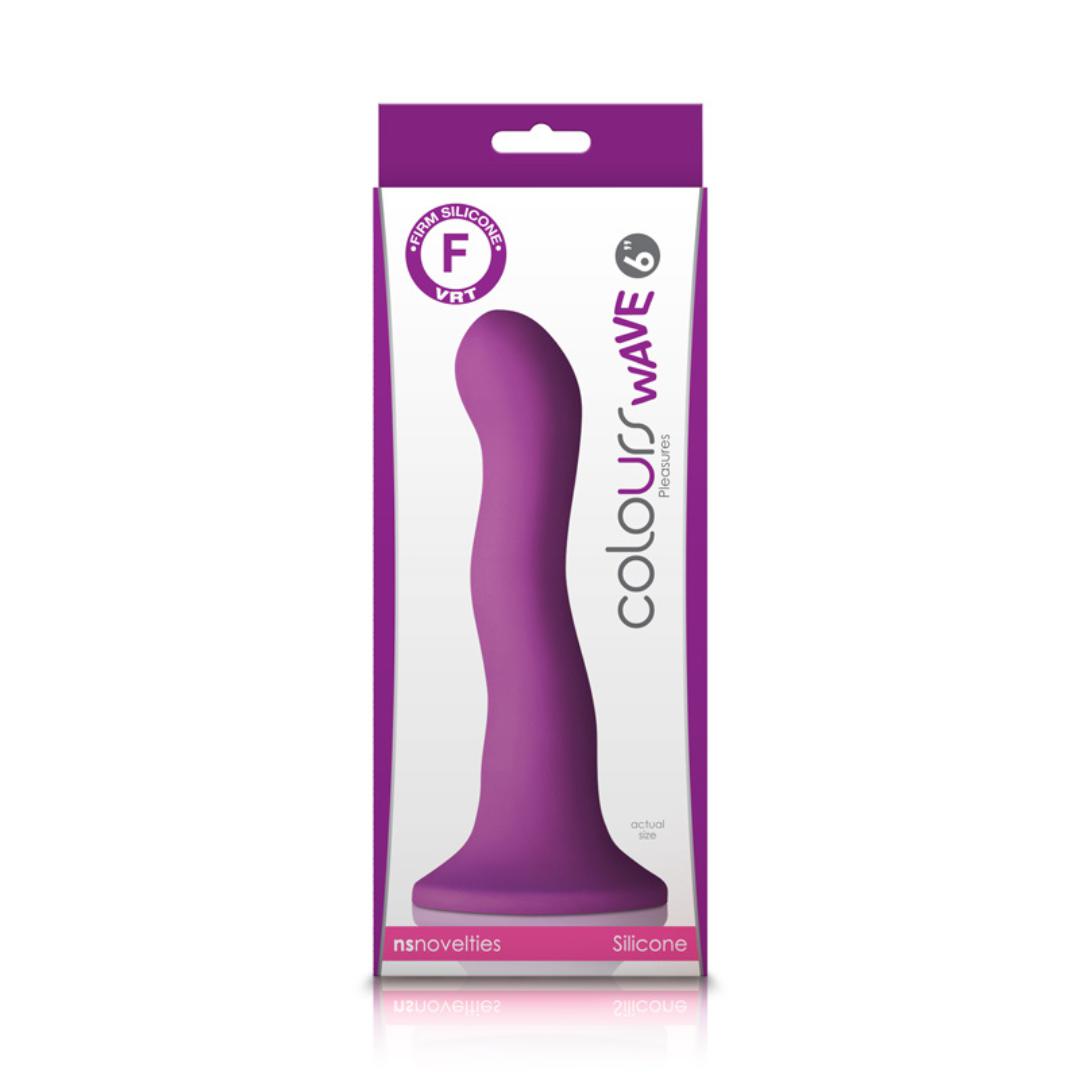 Colours Wave 6 Inch Silicone Suction Cup Dildo