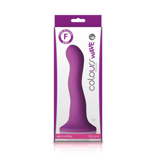 Colours Wave 6 Inch Silicone Suction Cup Dildo
