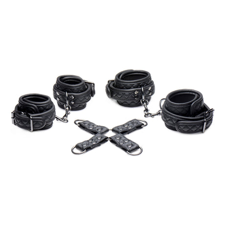 Concede Wrist and Ankle Restraint Set With Bonus Hog-Tie Adapter