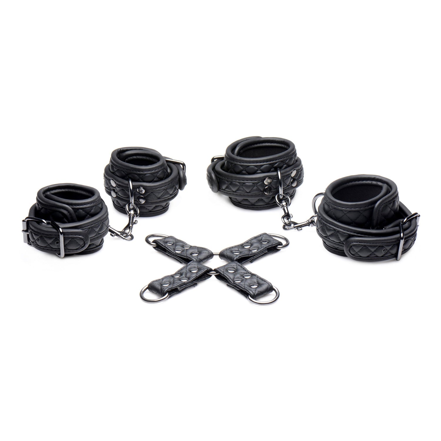 Concede Wrist and Ankle Restraint Set With Bonus Hog-Tie Adapter