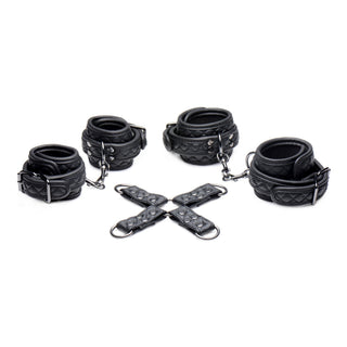 Concede Wrist and Ankle Restraint Set With Bonus Hog-Tie Adapter