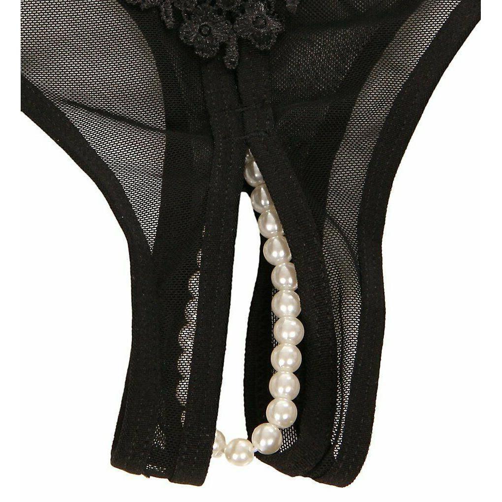 Crotchless Pearl Thong
