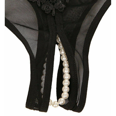 Crotchless Pearl Thong