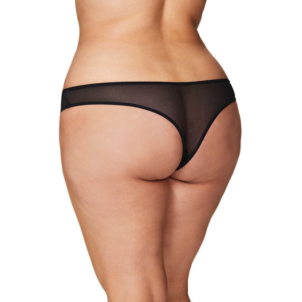 Crotchless Thong With Pearls