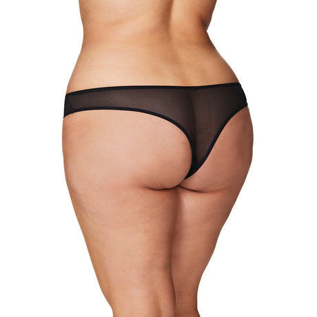Crotchless Thong With Pearls