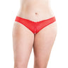 Crotchless Thong With Pearls