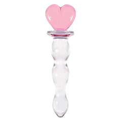 Crystal Glass Heart Dildo