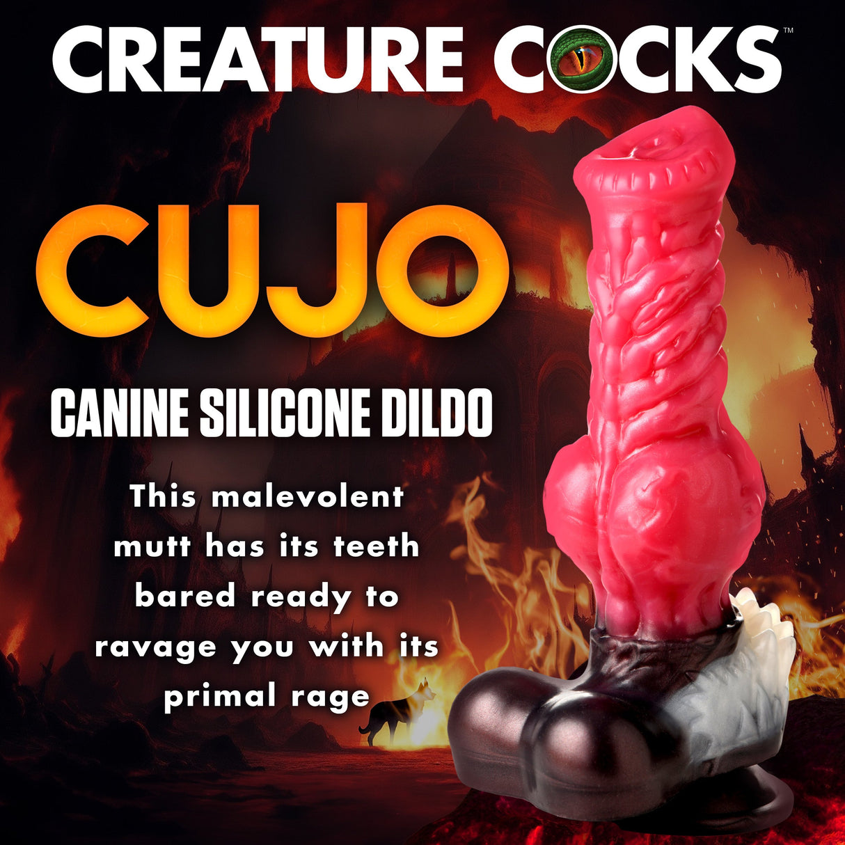 Cujo Canine Silicone Dildo - Extra Large