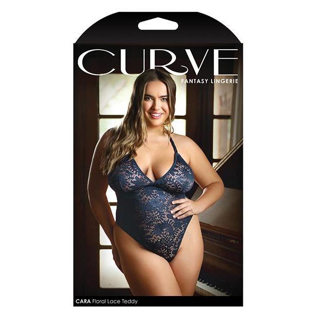 Curve Cara Strappy Stretch Lace Teddy