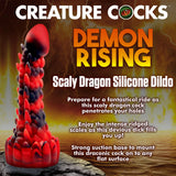 Demon Rising Scaly Dragon Silicone Dildo