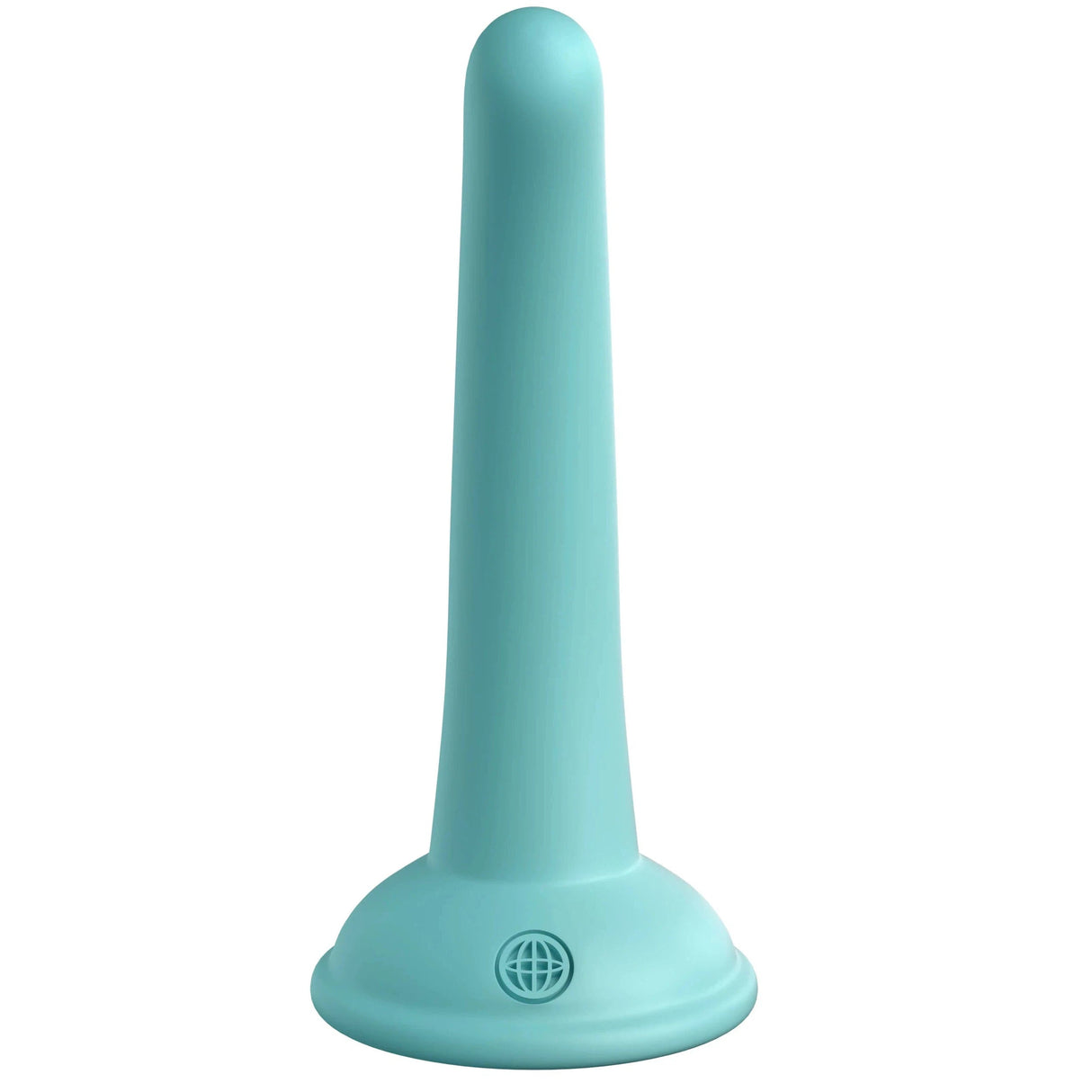 Dillio Curious Five 5 Inch Platinum Silicone Dildo - Teal