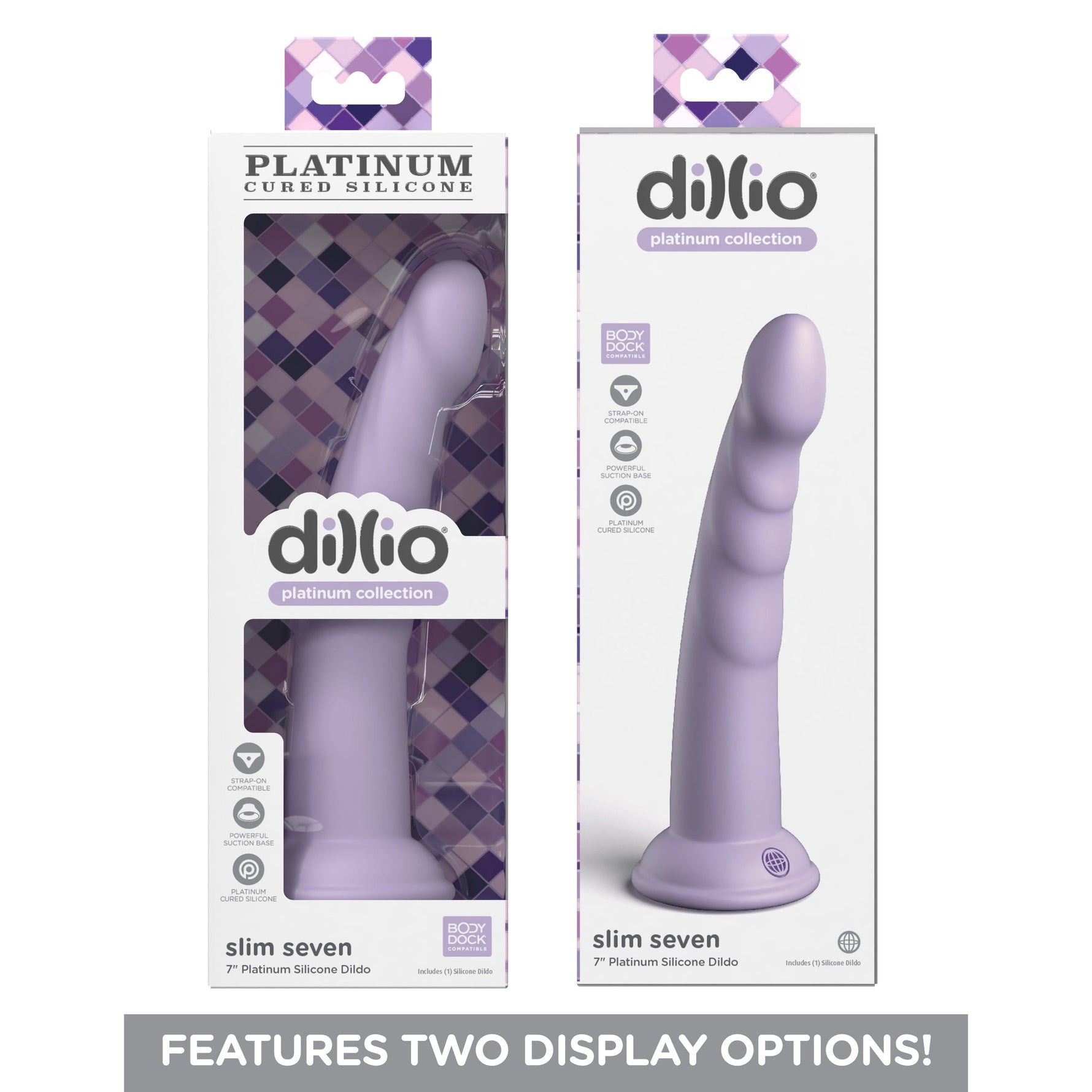 Dillio Platinum Slim Seven Silicone Dildo