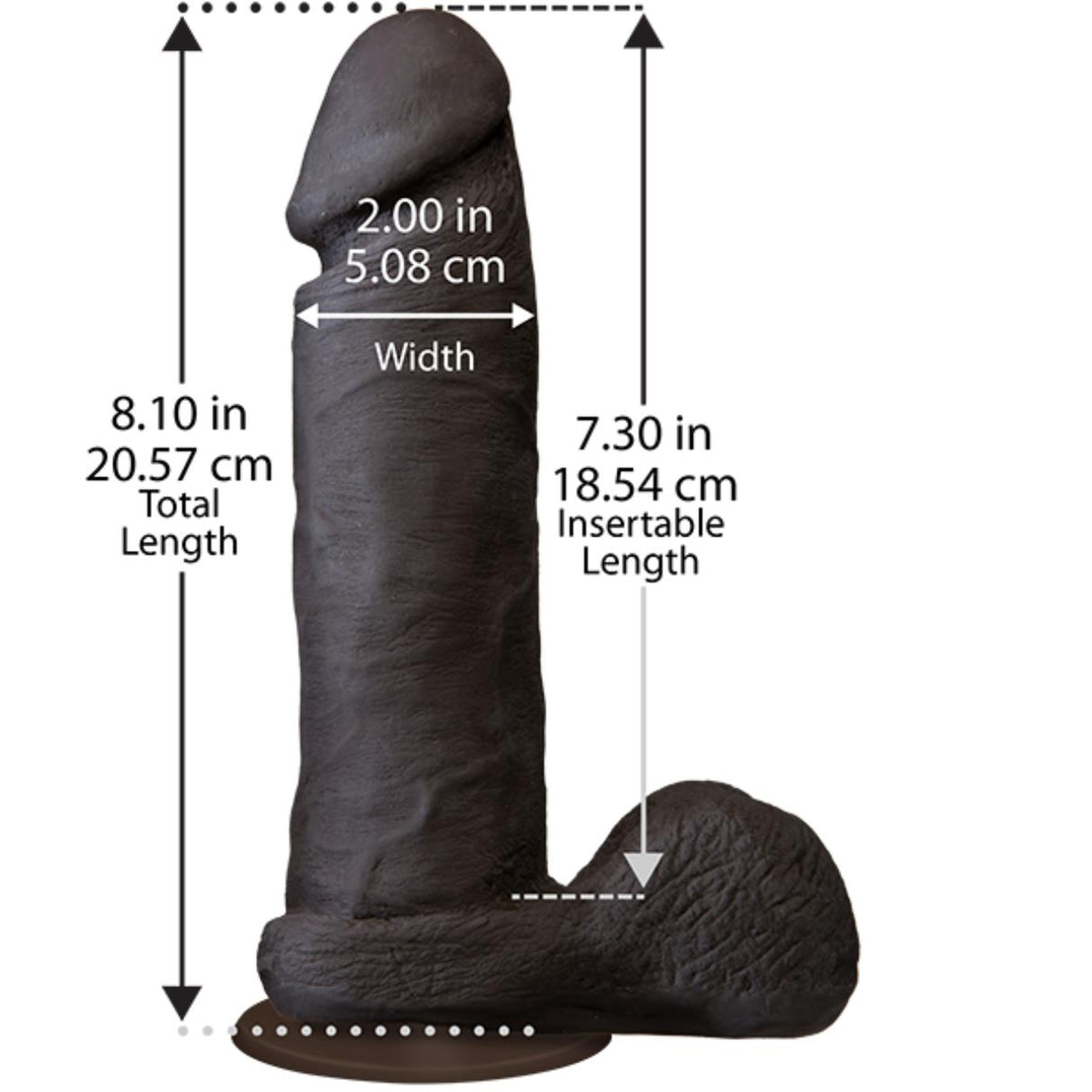 Doc Johnson 8 Inch Realistic Dildo with Balls