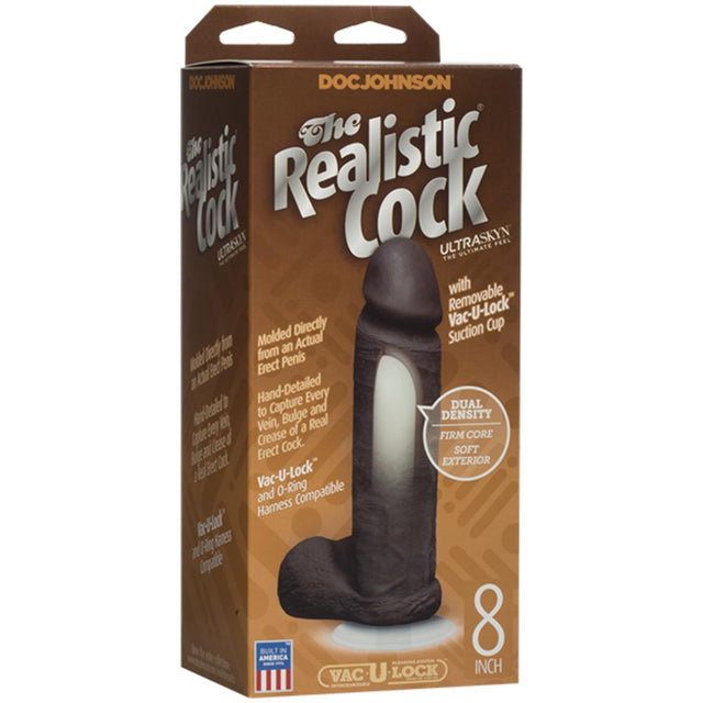 Doc Johnson 8 Inch Realistic Dildo with Balls