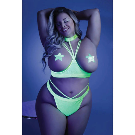 Double Take Cupless Bra and Cage Thong