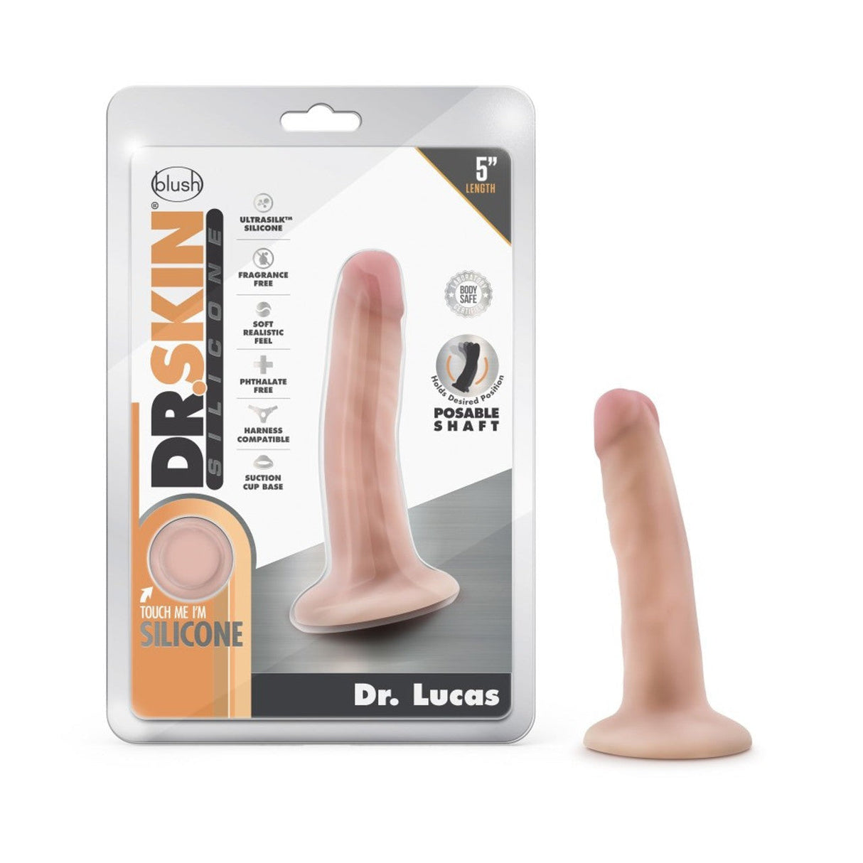 Dr. Skin Dr. Lucas 5 Inch Silicone Dildo