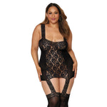 Dreamgirl Lace Up Back Garter Dress