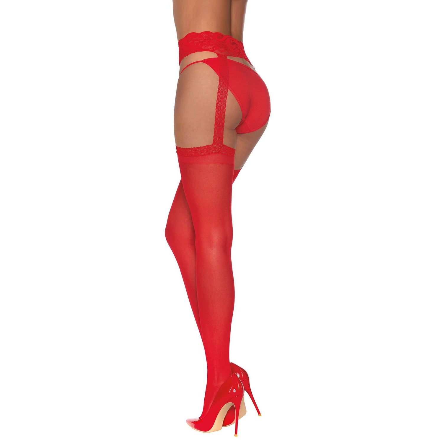 Dreamgirl Pantyhose With Garters