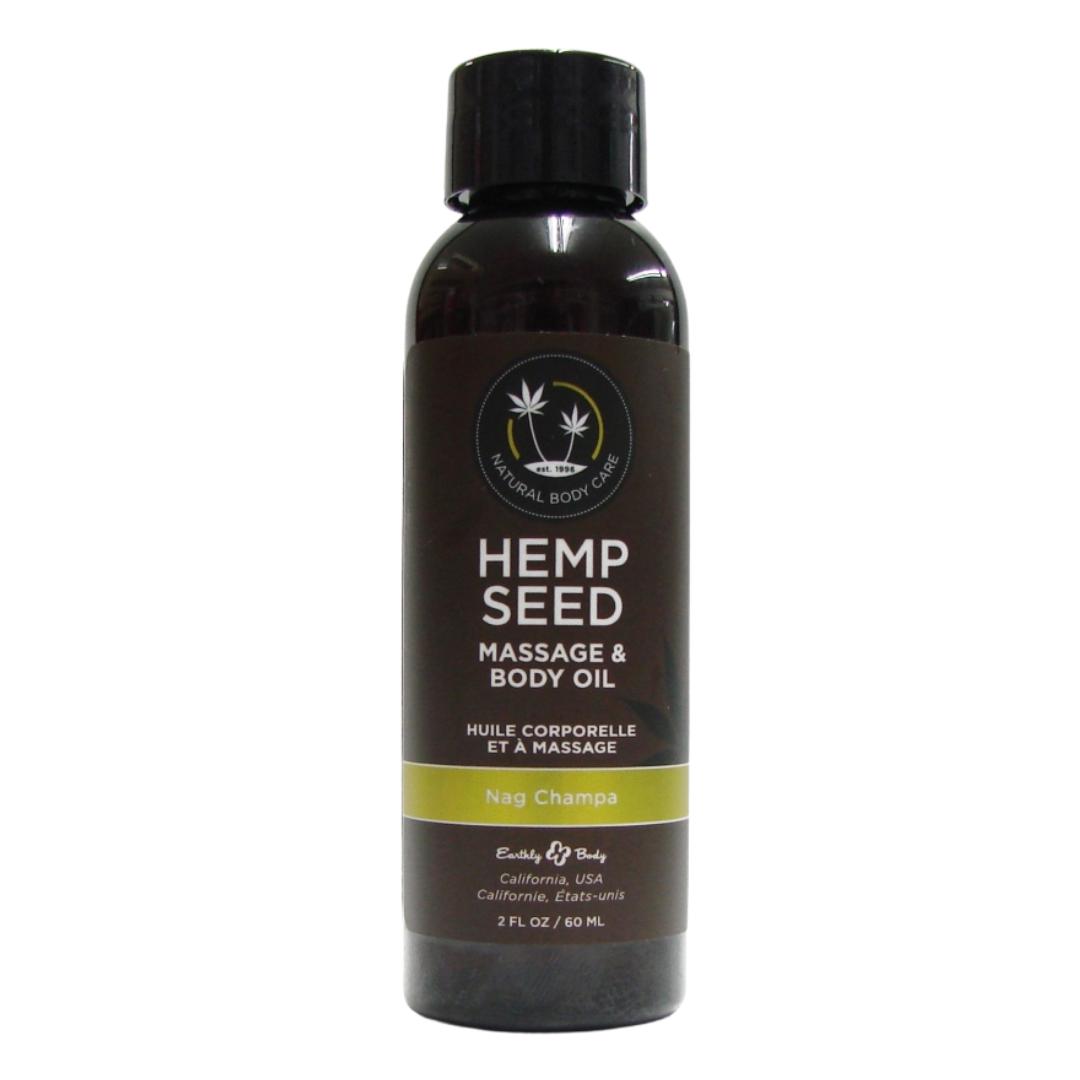 Earthly Body Hemp Seed Massage & Body Oil - 2 oz