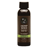 Earthly Body Hemp Seed Massage & Body Oil - 2 oz