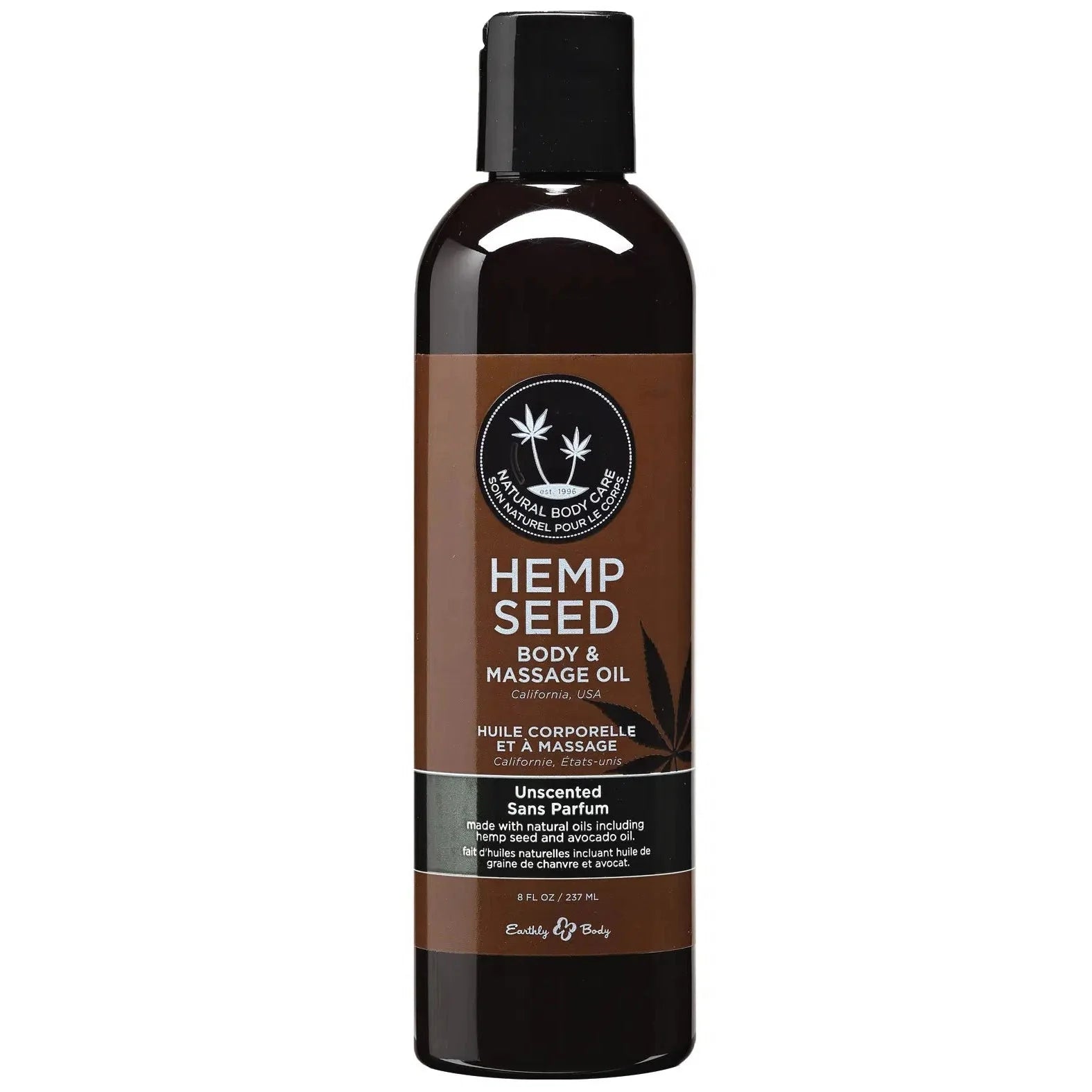 Earthly Body Hemp Seed Massage & Body Oil - 8oz