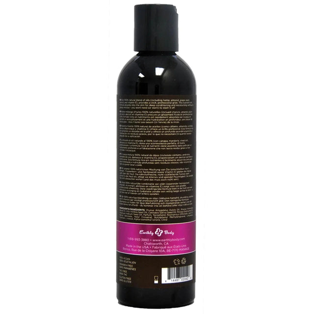 Earthly Body Hemp Seed Massage & Body Oil - 8oz