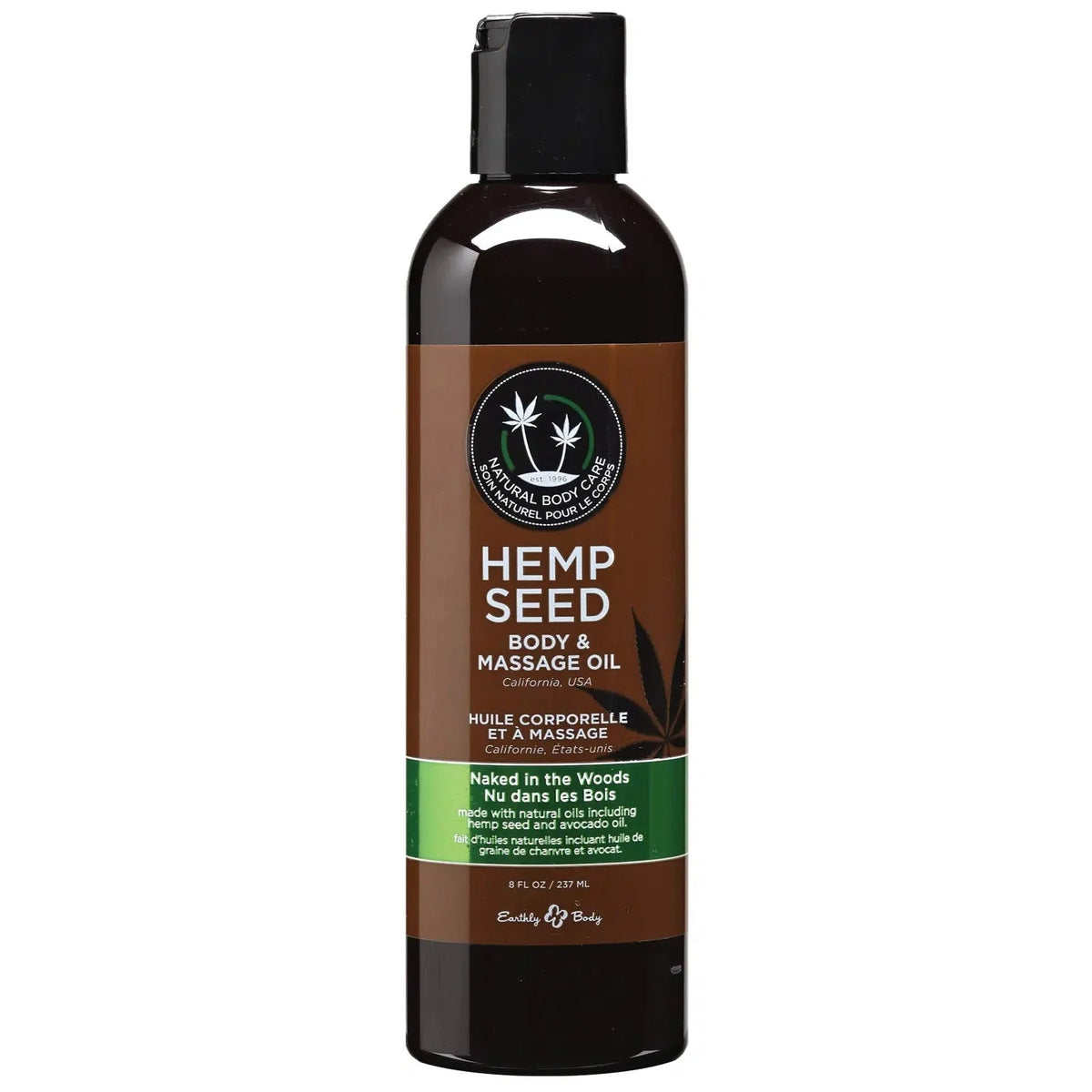Earthly Body Hemp Seed Massage & Body Oil - 8oz