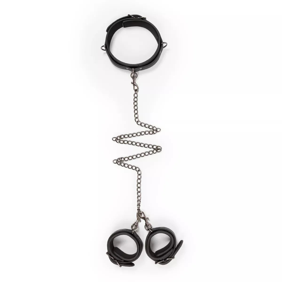Easy Toys Faux Leather Collar with Handcuffs