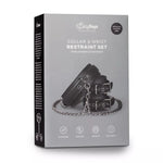 Easy Toys Faux Leather Collar with Handcuffs