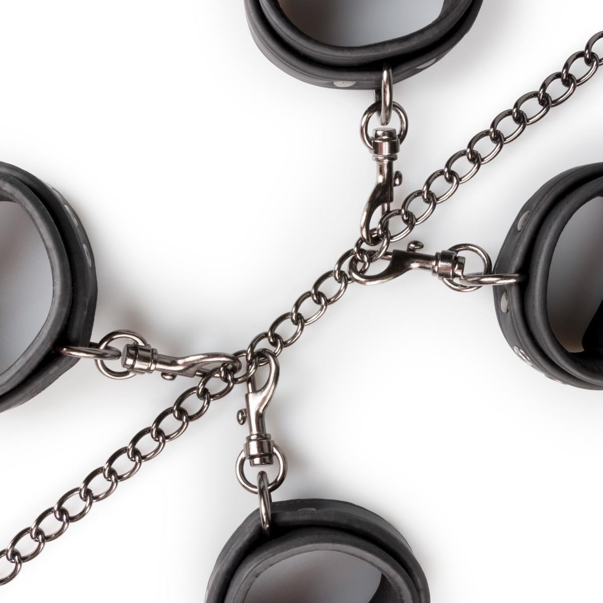 Easy Toys Fetish Set with Collar, Ankle & Wrist Cuffs