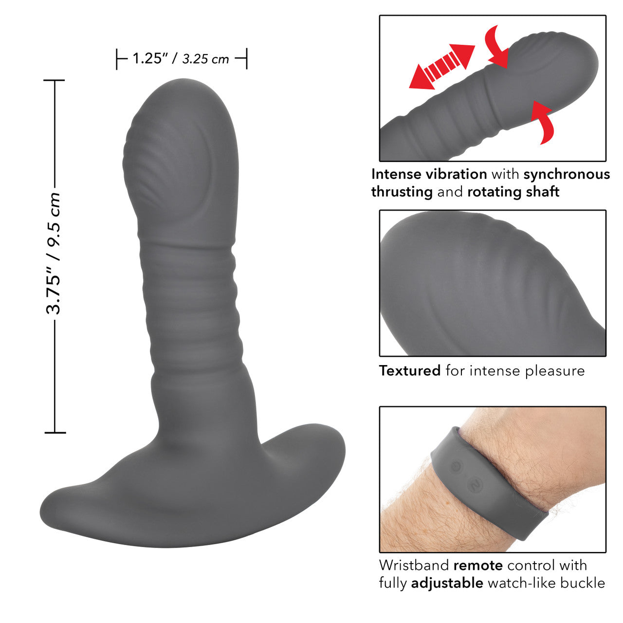 Eclipse Wristband Remote Thrusting & Rotating Prostate Probe