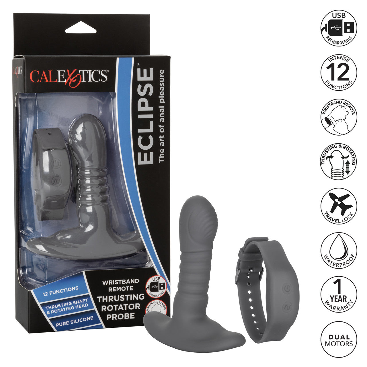 Eclipse Wristband Remote Thrusting & Rotating Prostate Probe