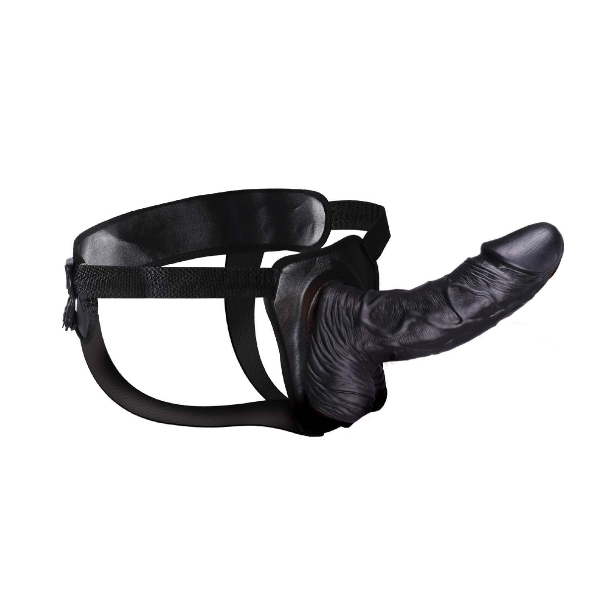 Erection Assistant 8 Inch Hollow Strap-On - Black