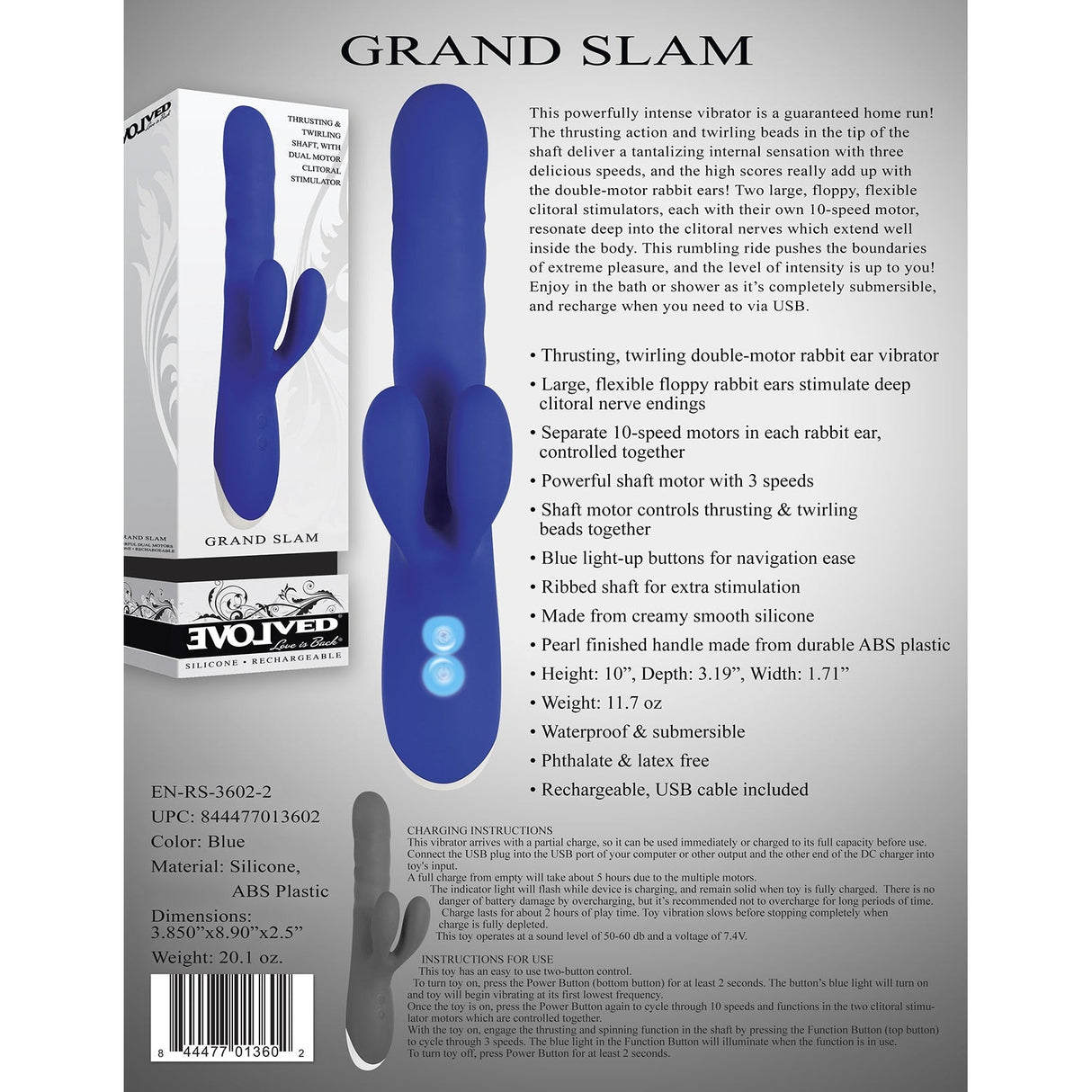 Evolved Grand Slam Thrusting Rabbit Vibe