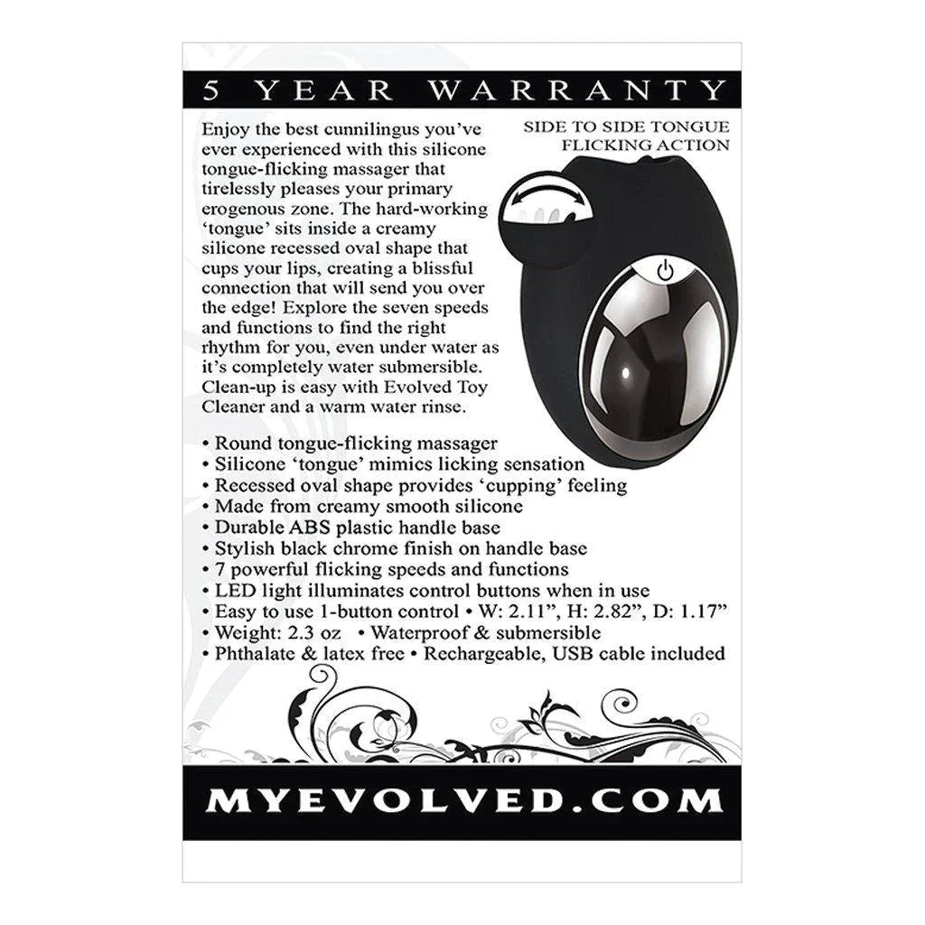 Evolved Lickity Slit Rechargeable Clitoral Stimulator